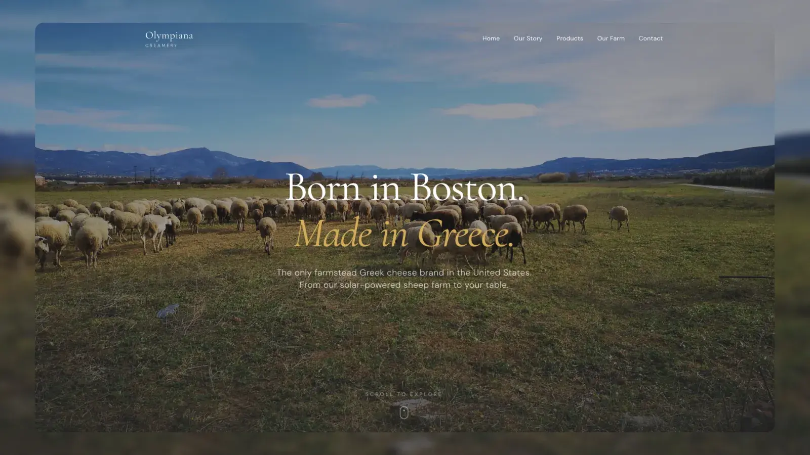 Olympiana Creamery project screenshot